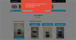 Desktop Screenshot of cig-eliquid.co.uk