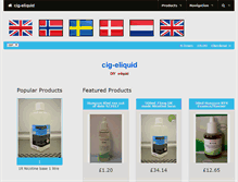 Tablet Screenshot of cig-eliquid.co.uk